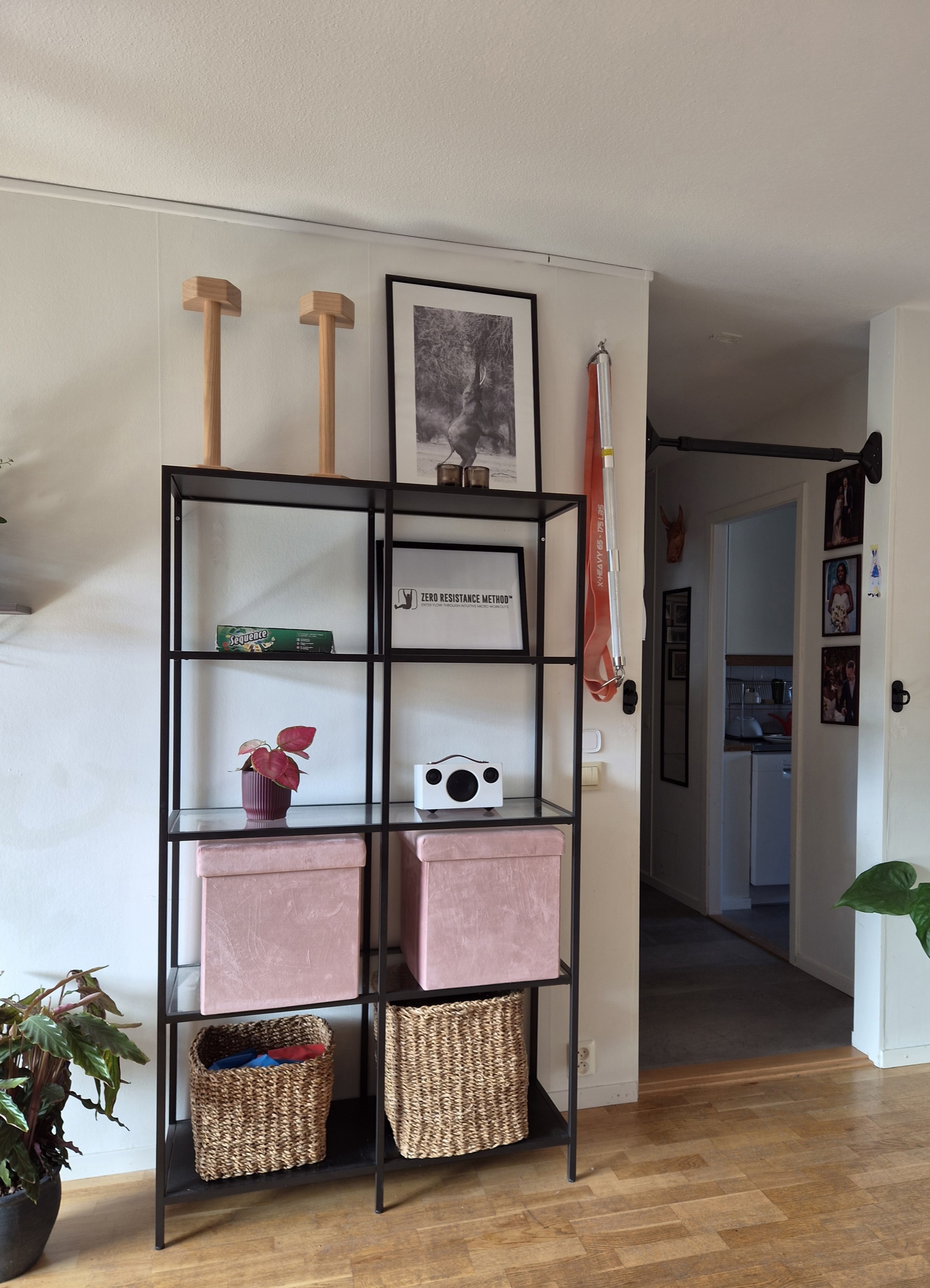 The whole setup, one corner of the living room